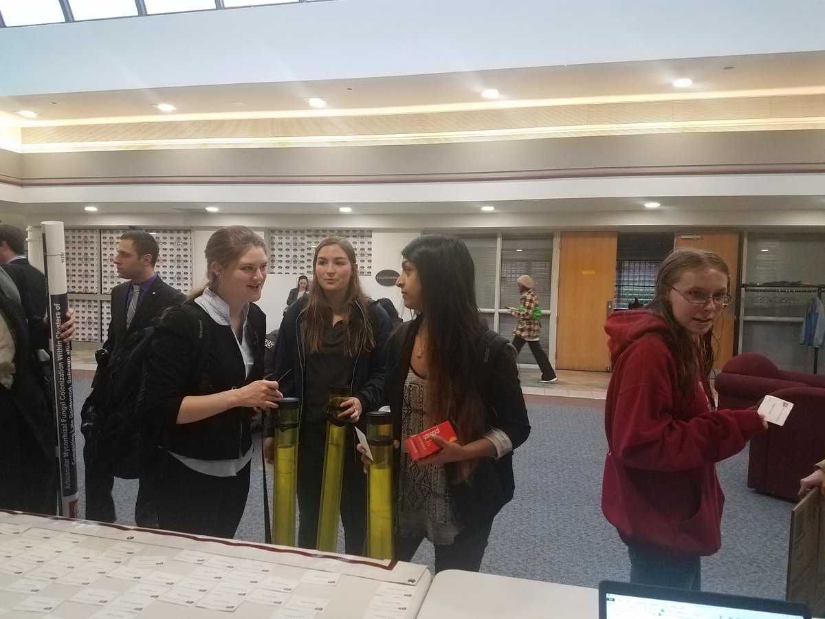 IUPResearch's tweet photo. Students began to gather for the undergraduate research forum #IUPResearchWeek https://t.co/7x4zOViCTN