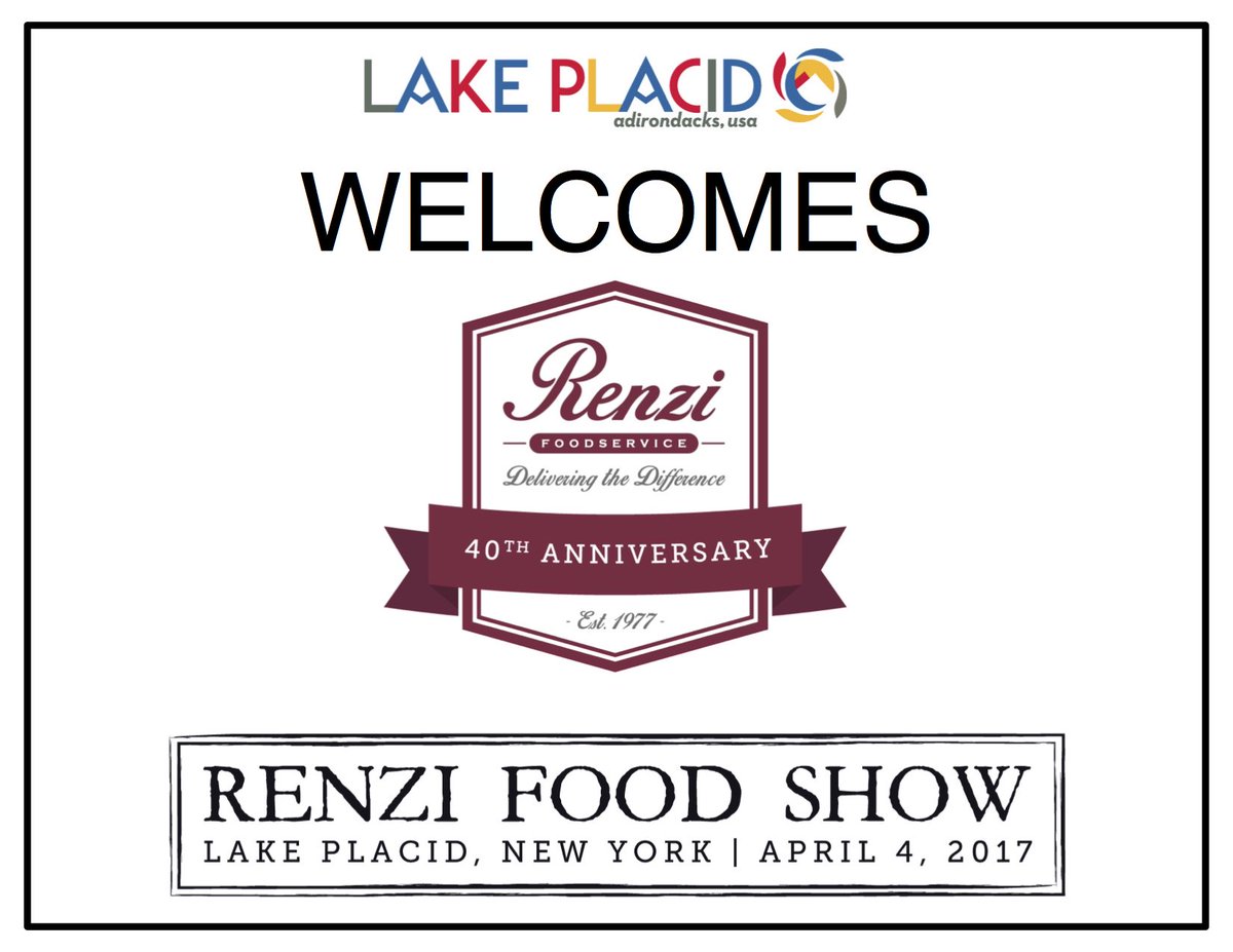 MeetMeinLP's tweet image. Welcome Renzi Food Show to @LakePlacidAdk. This year is special because it is their 40th anniversary! #RenziFoodService #conference #meeting