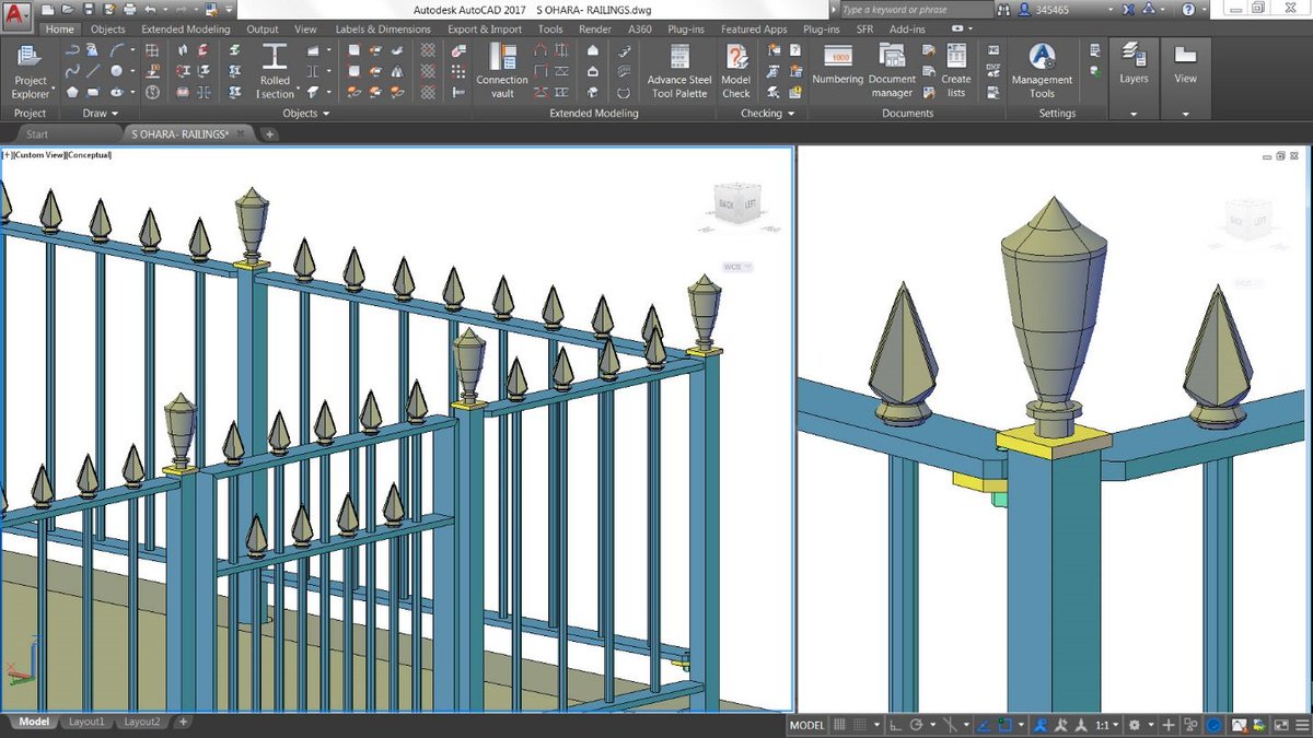 GraitecLtd's tweet image. How #AdvanceSteel enabled Steve Donohoe to successfully complete a railings project @AdvanceSteel #BIM hubs.ly/H06Z5dJ0 @autodesk
