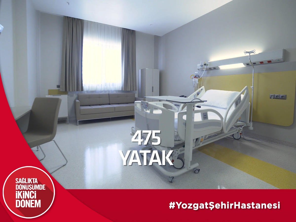 #YozgatŞehirHastanesi 475 yatak kapasitesi ile vatandaşlarımızın hizmetine sunuluyor.