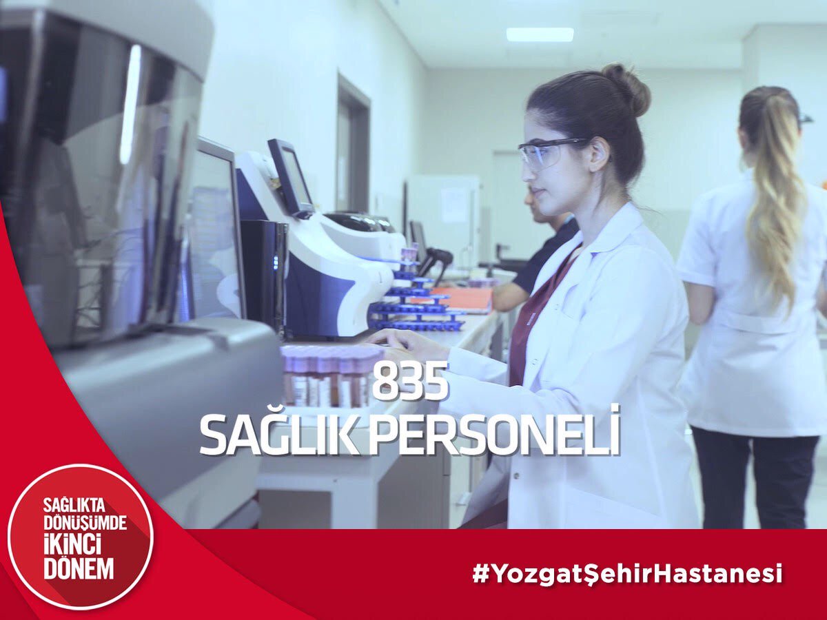 #YozgatŞehirHastanesi alanında uzman 835 sağlık personeli ile halkımıza hizmet verecek.