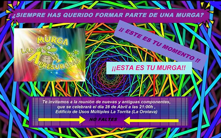 ¡Ven a formar parte de nosotras!  
                      🐢🎺❤

#apresuradas2018 #sumaysigue #arrancamos #unañomas #unete