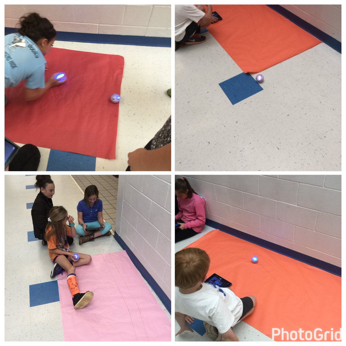TechatOgden's tweet image. Sphero golf with 5th grade #teched #Problemsolving @SpheroEdu #nhcschat #golf #techgolf #engagement