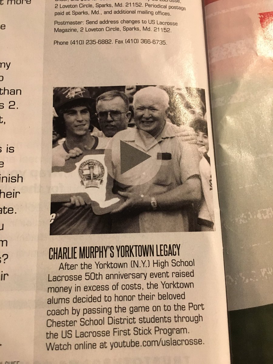 DieselDave22's tweet photo. Some Yorktown lacrosse love in this months' @USLacrosseMag #MrMurph #Trixie @Yorktownlax https://t.co/hcJl2VBl0p