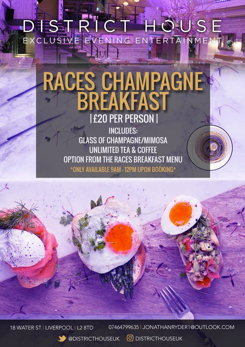jonathan ryder (@ryderjonny) on Twitter photo Going the races this weekend and looking for somewhere for a breakfast package??
Checkout <a href="/Districthouseuk/">DistrictHouseuk</a> 👌
🎉🎊🍾🥂🍾🥂🎊🎉 Going the races this weekend and looking for somewhere for a breakfast package??
Checkout <a href="/Districthouseuk/">DistrictHouseuk</a> 👌
🎉🎊🍾🥂🍾🥂🎊🎉