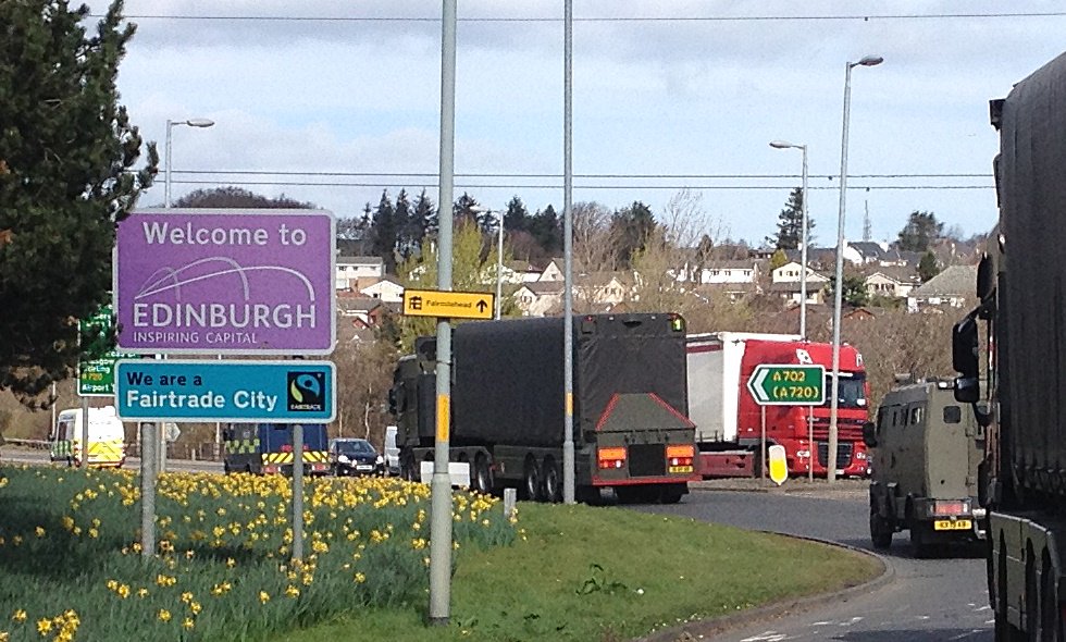 NukewatchUK's tweet photo. UK nukes (plutonium + high explosive) on capital roads today. UK addiction continues while majority world is for ban https://t.co/KalPAZ5Agn https://t.co/Pl0MLubPc1