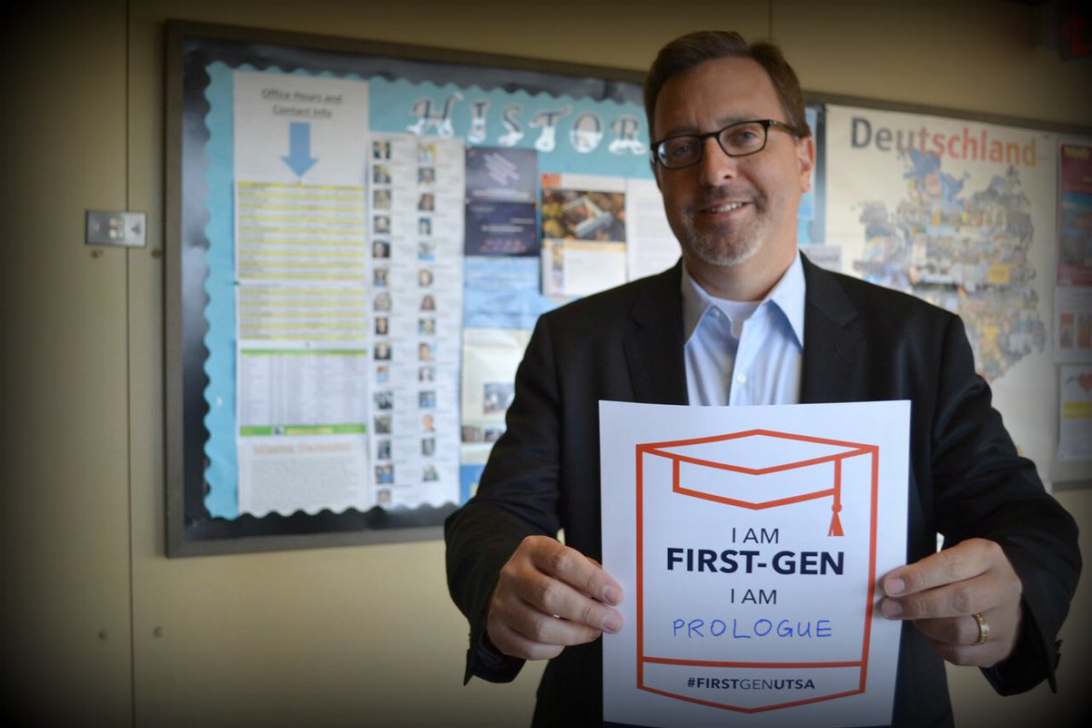 neelbaum's tweet photo. Half of UTSA students are in first gen to earn a 4 yr degree. Me too! Learn more today (10a-2p) at First-Gen Fest at Sombrilla #FirstGenUTSA https://t.co/zMTYy4CK7r