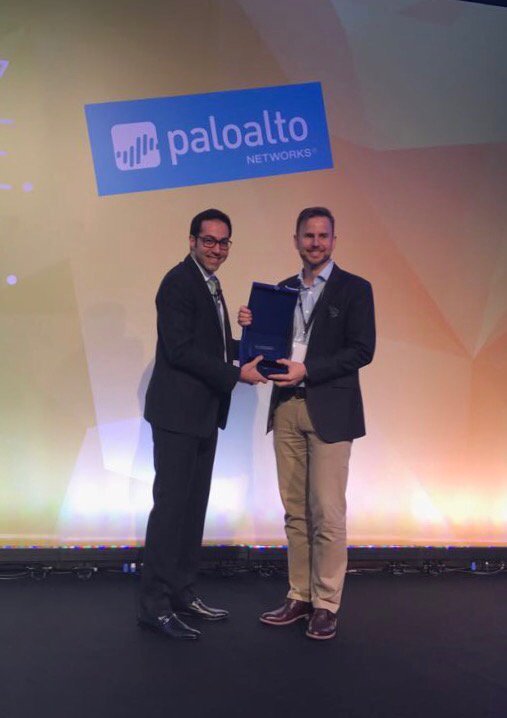 nsolling's tweet photo. Palo Alto Networks Partner of the Year 2016 in the UAE! Yeeepieee @HelpAG_ME https://t.co/AWyYMrTG8X