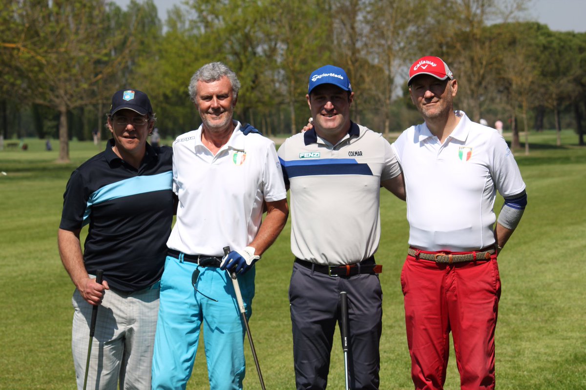 FederGolf's tweet photo. Il #golf oltre ogni ostacolo. Nella Pro Am Città di Cervia Marco Crespi è in team con 3 golfisti diversamente abili https://t.co/xnEas3pydt