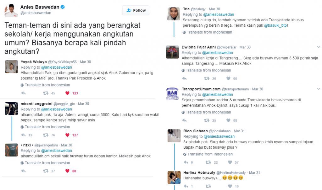 Komentar menohok di kicauan Anies