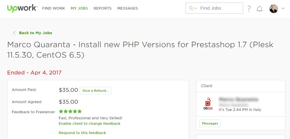 Secomcomua's tweet image. One more work was done! #upwork If you need to change #php version feel free to contact us!