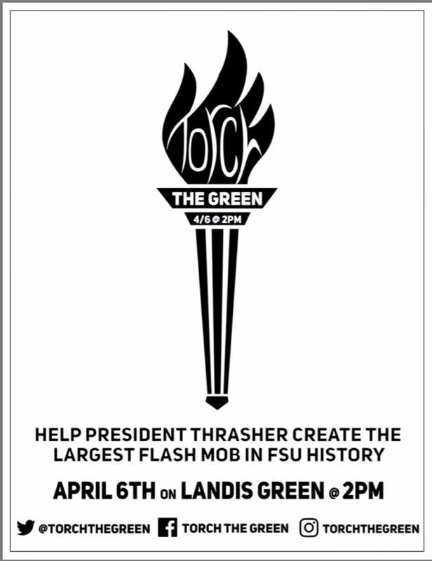 FSURegistrar's tweet photo. Help us #TorchTheGreen this Thursday, April 6! https://t.co/BsayqxZP0w