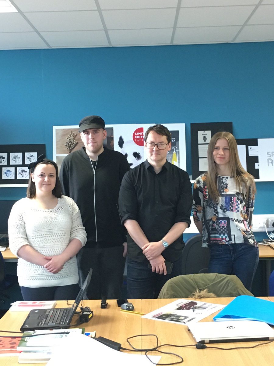 RotherhamColl's tweet image. HE Graphic Design students were visited by talented designer @nickbax founder of Human Studios and a former student at Rotherham College.