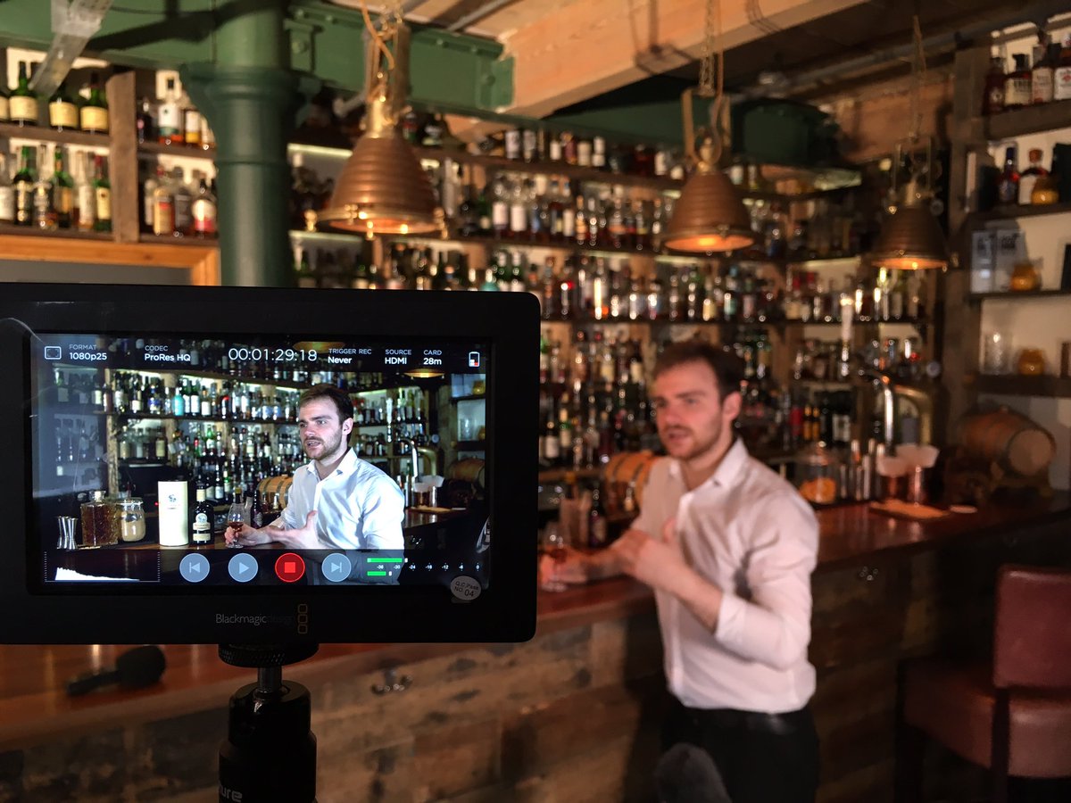 Flagtimefilms's tweet photo. At the fantastic ol' @WhiskeyJarNQ today filming some more tasty whiskey Reviews! W/ @whiskytube @PDwyer92 🥃🎥 https://t.co/AwqMOQyTQN
