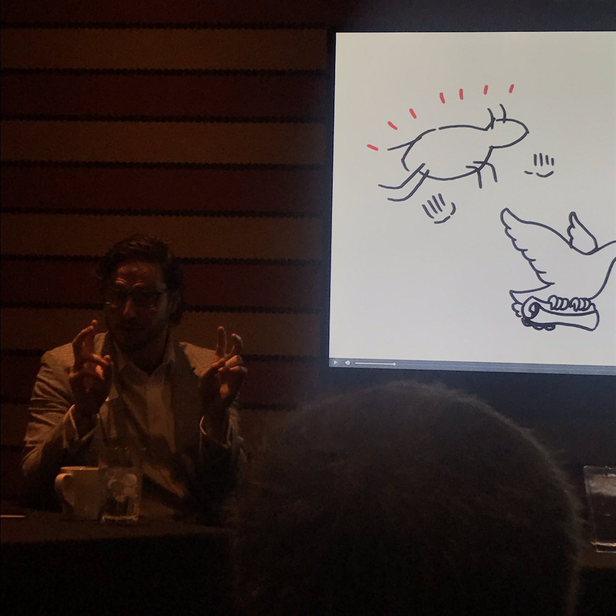 squiglit's tweet image. .@ajherkert describing our famous "scribology" technique #BMAMN