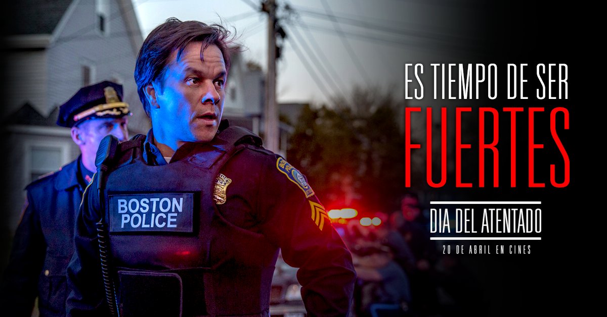 La persecución más increíble de los últimos tiempos: #DiaDelAtentado basada en un hecho real. Con #MarkWahlberg. #Estreno #cine 20 de Abril.