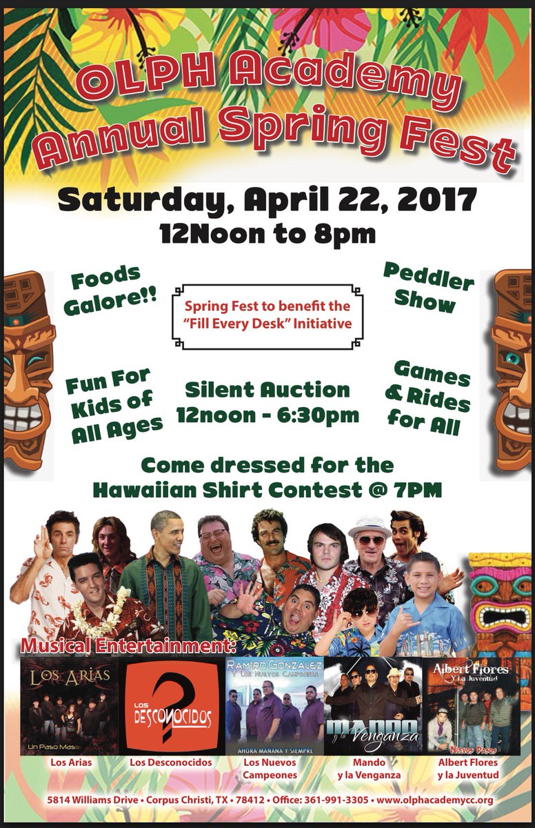 olphacademycc's tweet image. Mark your calendars for 4-22, our Annual Spring Fest will be what&apos;s happening in Corpus Christi from 12-8 p.m!! #olphacademycc #springfest17