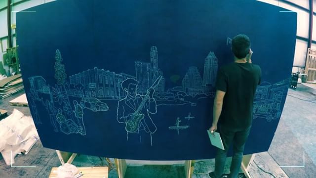<a href="/wallandwall/">Wall and Wall</a> released a #timelapse video from the <a href="/SXSW/">SXSW</a> activation preview &amp; it's AWESOME. Watch for the birds! hubs.ly/H06ZcYG0
