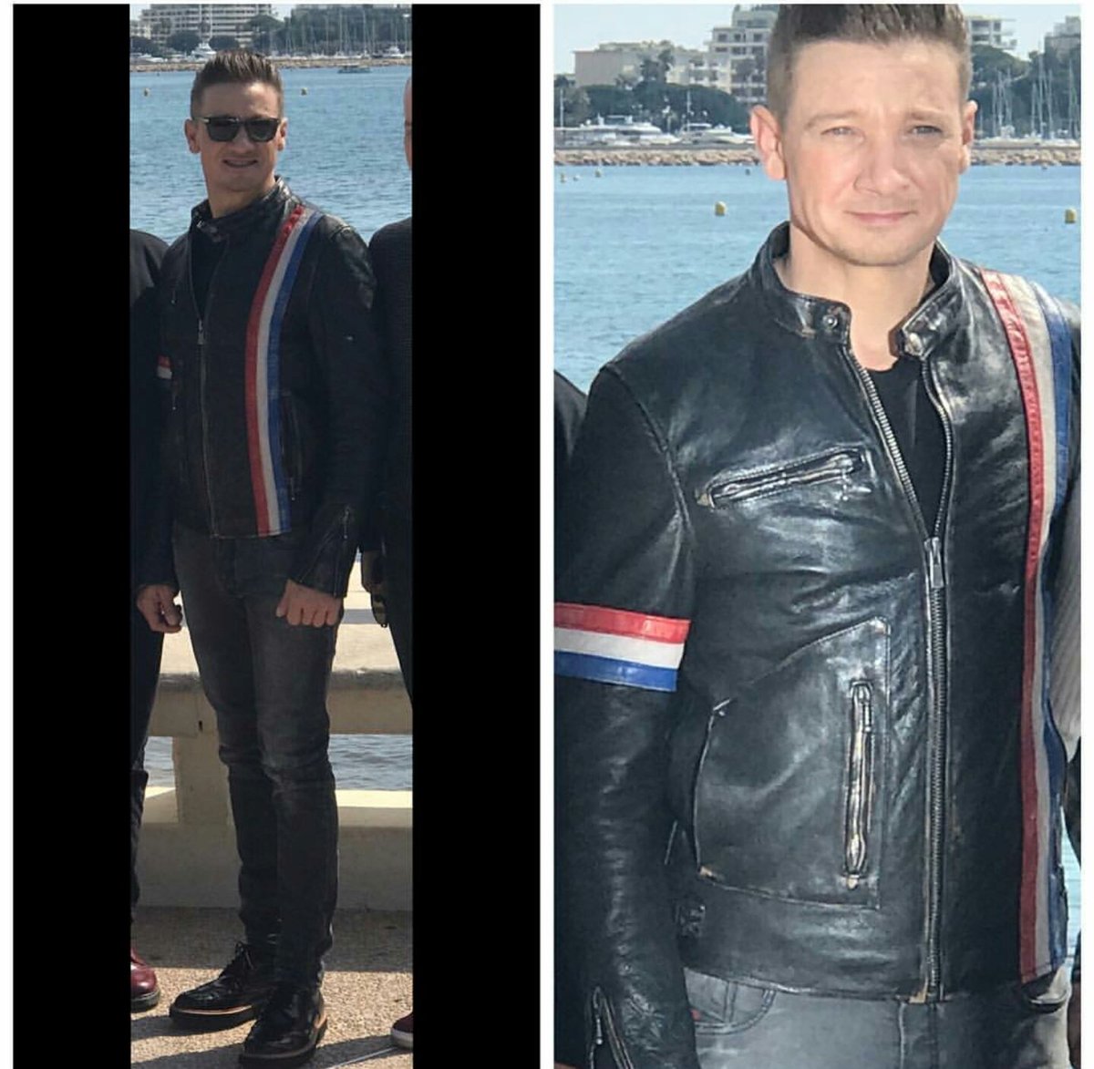 jrfansla's tweet photo. Thanks @paris_libby via IG
the amazing #jeremyrenner in @d73usa @tods today in #cannesfrance #mipcon https://t.co/BLBmhQ0YcR