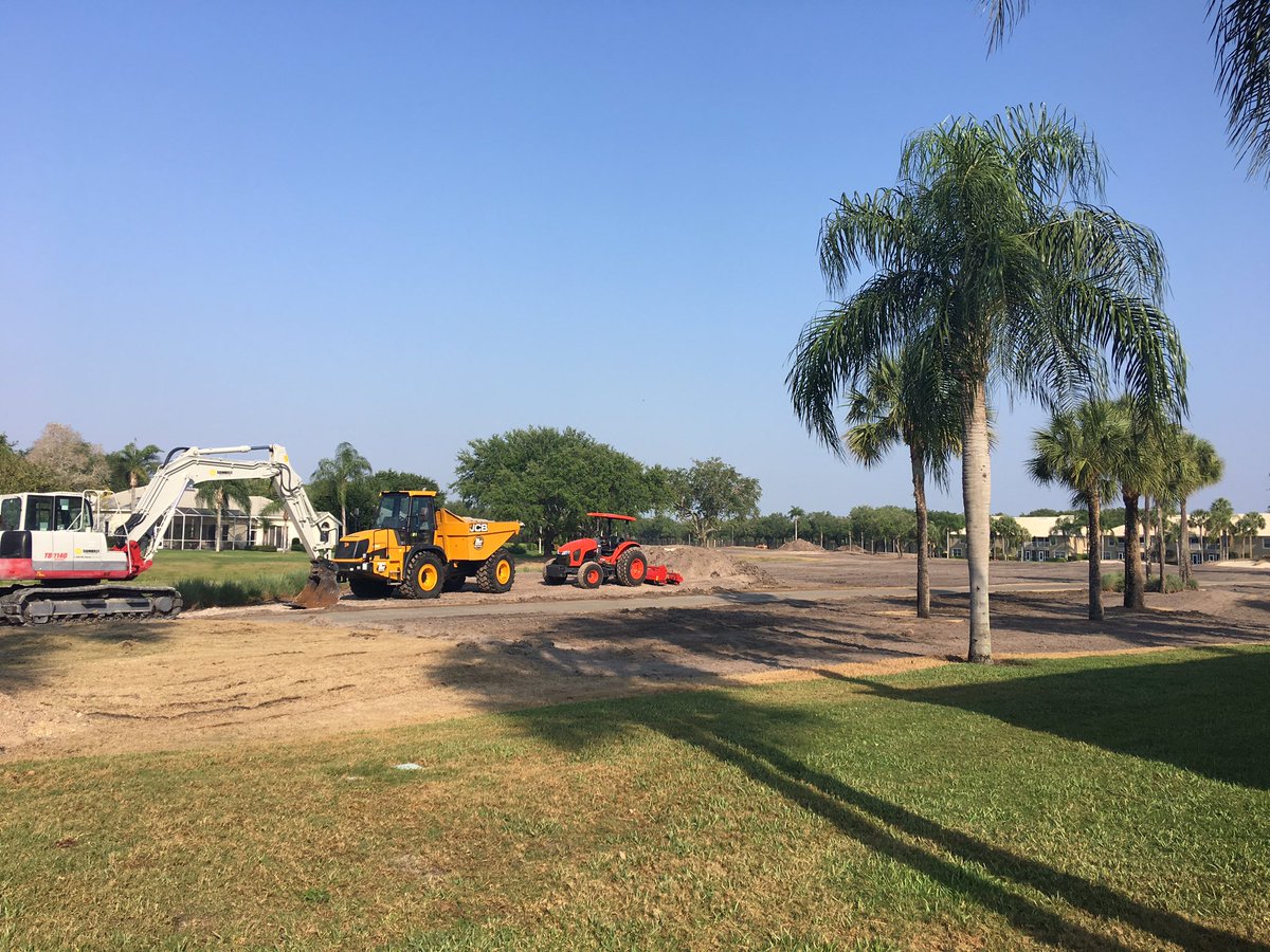 So excited to see progress on the golf course! #demolitionday #SWFL #worthingtoncc #golfcourserenovation