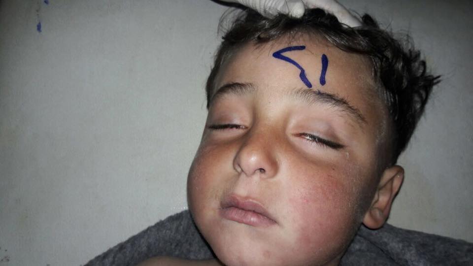 asaadhanna's tweet photo. Our children now are only numbers, unknown children in the Chemical massacre 
#BsharUsingChemicalWeapons
#Idlib Khan Shikhoun https://t.co/E2XslAwfWJ