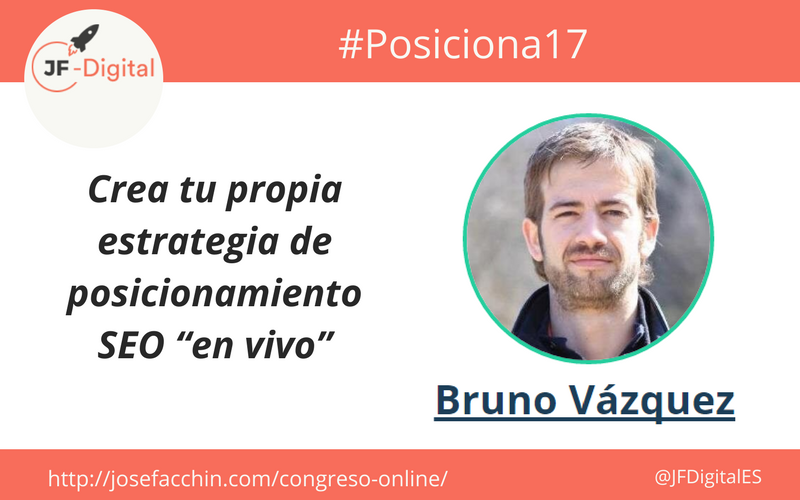 fromDoppler's tweet photo. Turno de @BrunoVD en #Posiona17: Crea tu propia estrategia de posicionamiento SEO “en vivo”​. https://t.co/xTOadf1nuQ