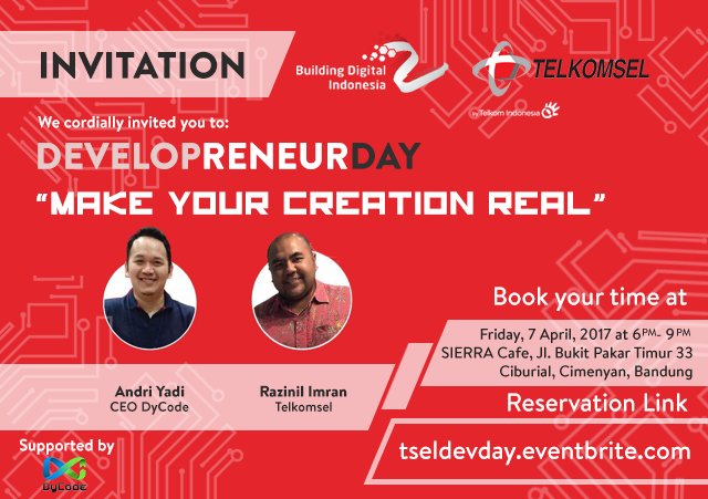 iotmakerday's tweet photo. Devs, yuk ikutan di acara ini. Makan malem gratis bareng developer lokal lainnya? Jangan sia-siakan kesempatan ini! Daftar sekarang ya. https://t.co/cVJWskqTGf