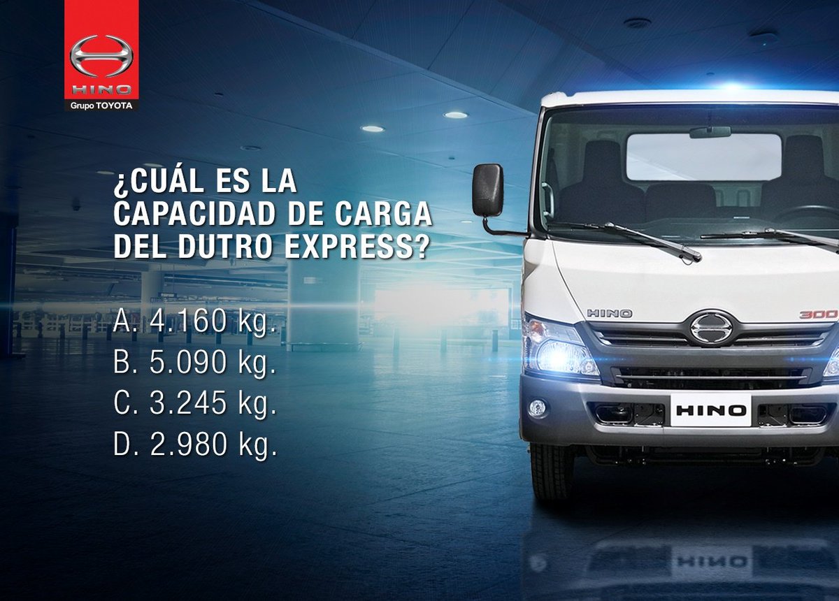 HinoColombia's tweet photo. ¿Qué tanto sabes del camión #DutroExpress? https://t.co/U8yCwyFVZW