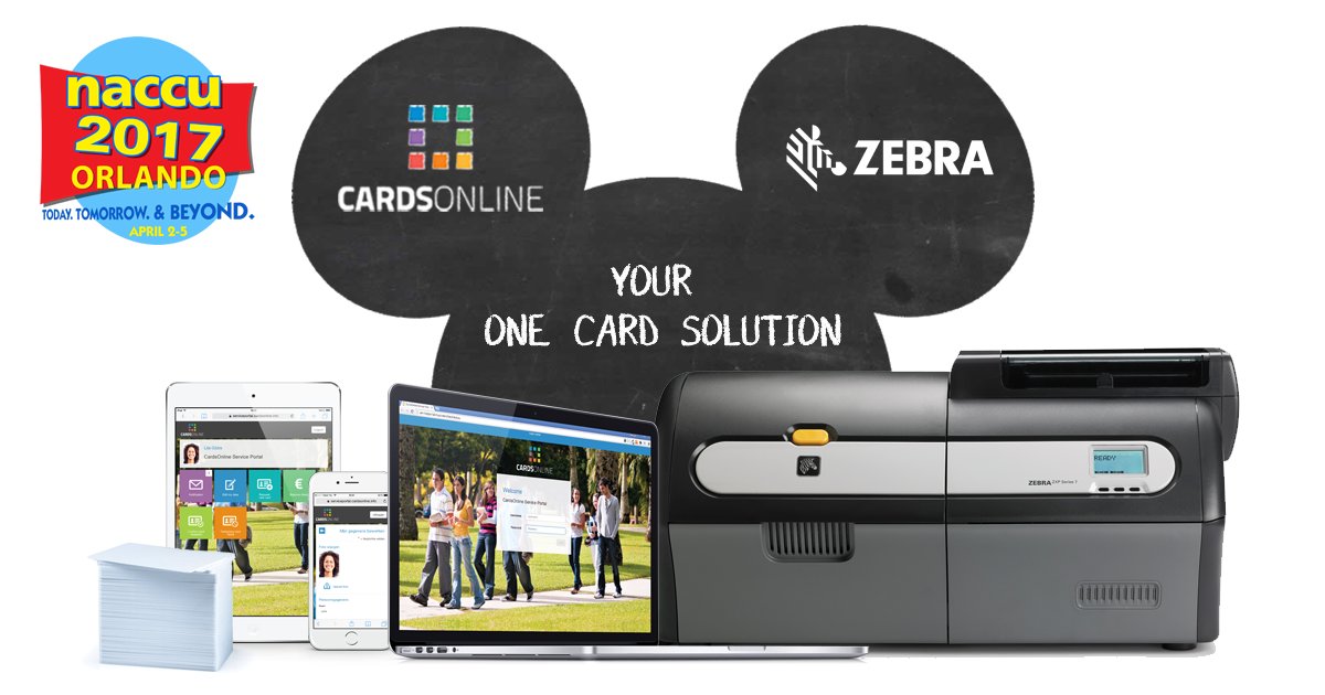 CardsOnline_'s tweet image. Today #CardsOnline will be at the #NACCU Exhibit. Visit us at @ZebraTechnology and learn about our #onecardsolution!
ow.ly/vo6b30aye9J
