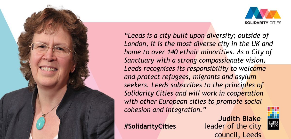 Today #Leeds becomes the first UK city to pledge support to #Solidaritycities, welcome refugees and promote integration   @Internatl_Leeds