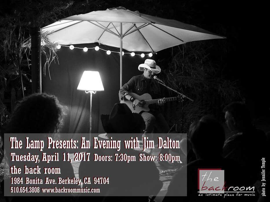 California friends, Jim's playing a solo show at The Back Room in Berkeley Apr 11. Please share &amp; join us if you can!