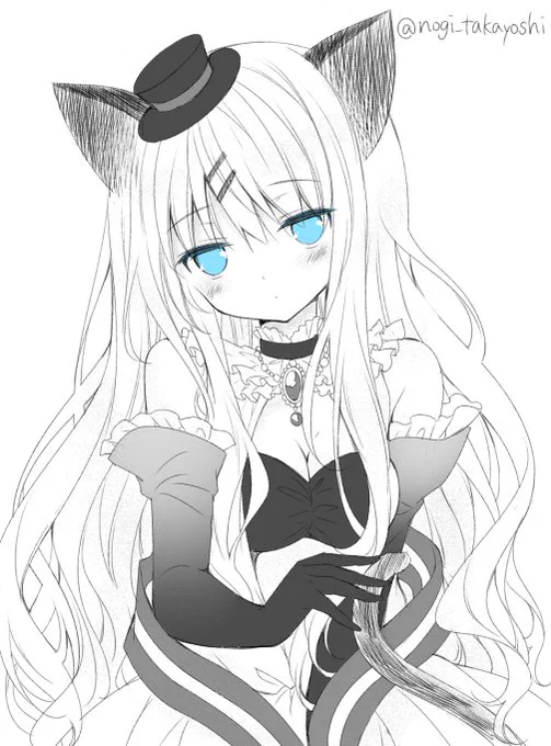 #創作版深夜の真剣お絵描き60分一本勝負 シャム猫ちゃん。・・・・かな・・・・・??(;'∀') 
