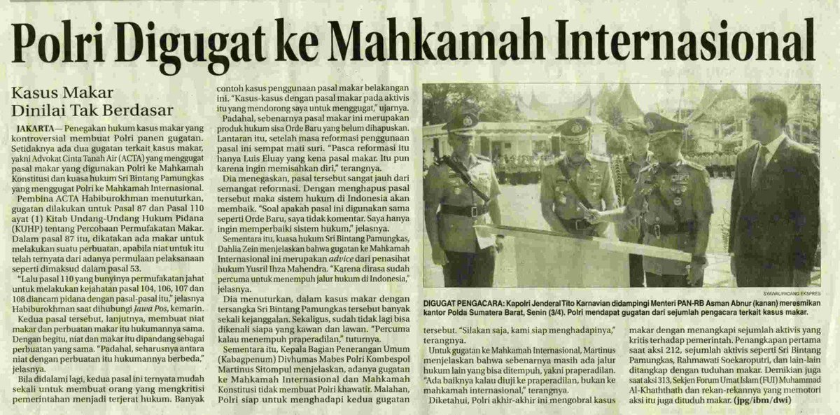 PusHAM_Islam's tweet photo. Ayo gugat secara konatitusional  #BebaskanKiaiKhathath https://t.co/V8zuD51795