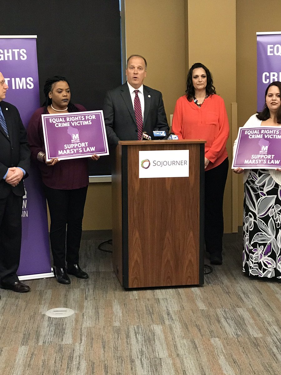 TheStrace's tweet image. AG Schimel announcing #ML4WI today in Milwaukee