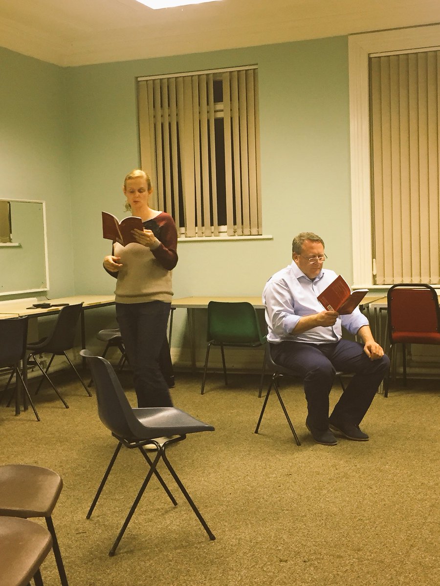 Rehearsals underway for our June production - Tom Stoppard's The Real Thing. #wdc #therealthing #rehearsaltweet