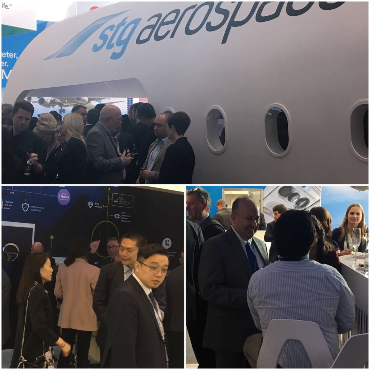 STGAerospace's tweet photo. Fantastic drinks reception this evening on the #STGAerospace stand. See you all tomorrow for Day 2 of #AIX2017 #AIX2017
#PaxEX #avgeek😀 https://t.co/ZyDyn35sNP
