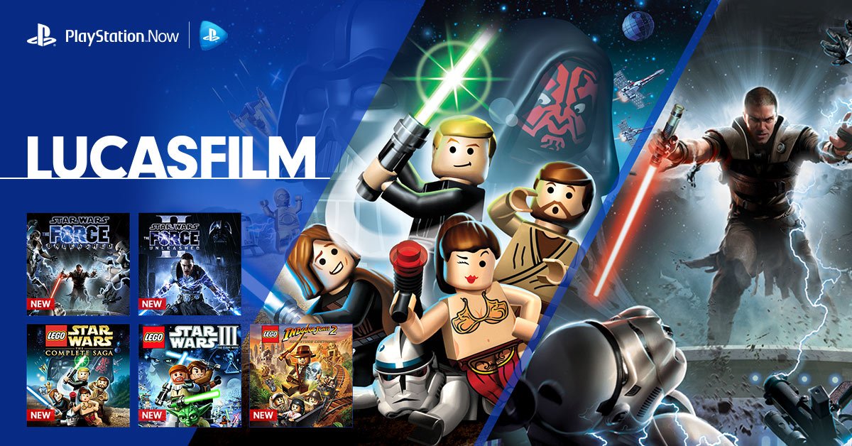 PlayStation on Twitter: "Six Lucasfilm join the PS Now lineup this month: https://t.co/zMx8w4HJjg Star Wars: Force Unleashed, Lego Indiana Jones &amp; more https://t.co/0GdfLK3j1F" / Twitter