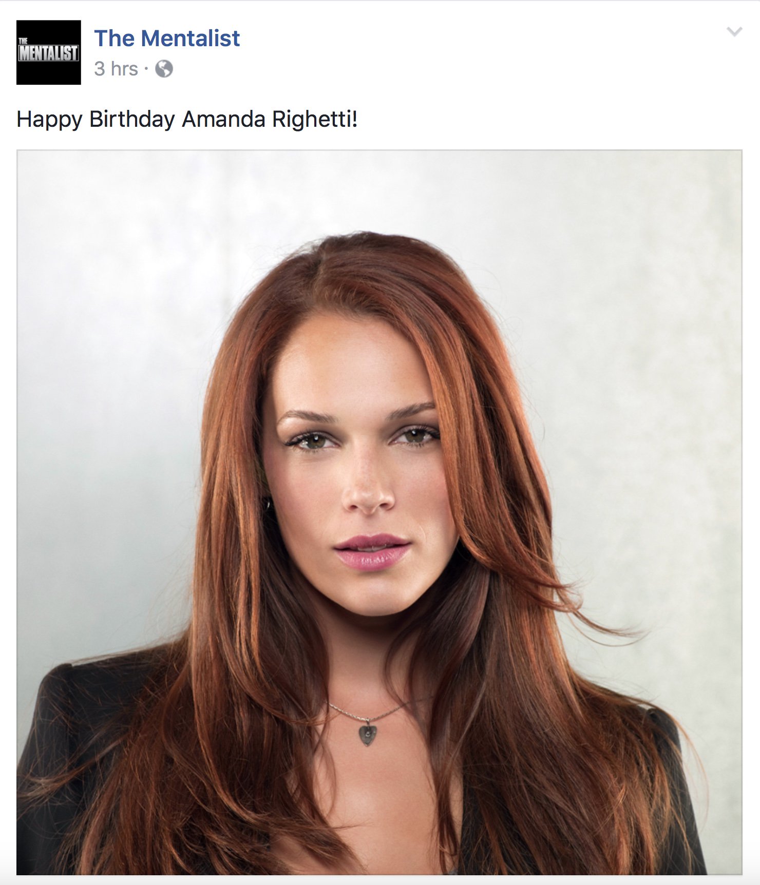 Official TM Facebook page. Happy Birthday to Amanda Righetti!  