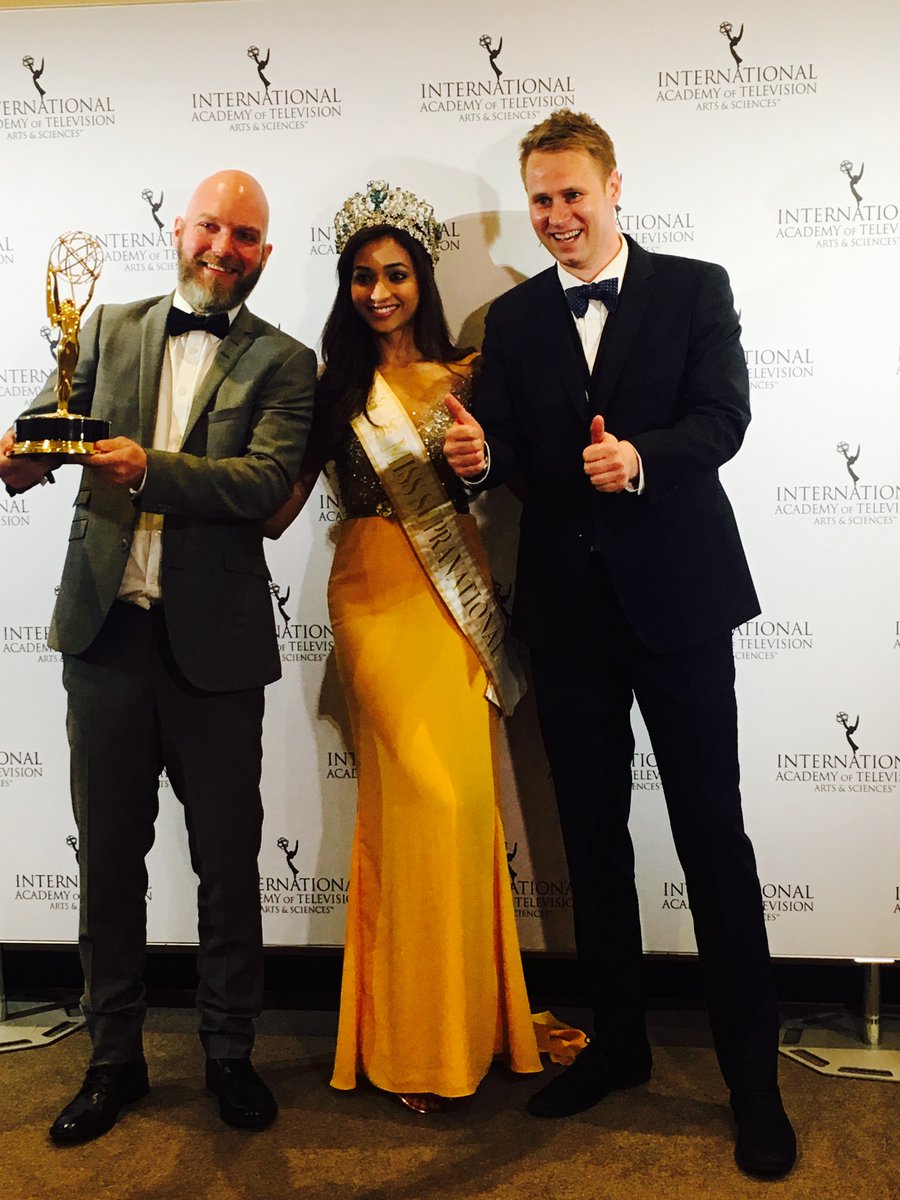 The award for Non-Scripted Entertainment goes to Baking in the Dark from Denmark, presented by Miss Supranational <a href="/iemmys/">International Emmy Awards</a> <a href="/miptv/">Richard Gale</a>