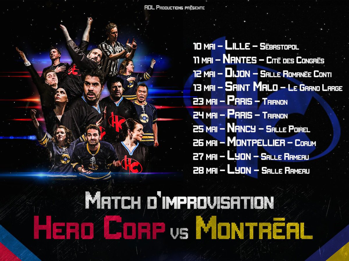 On a hâte d'y être ! Et vous ? :) #HeroCorpVSMontreal #Tournee2017 #Impro