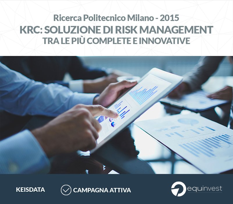 <a href="/KEISDATA/">KEISDATA</a> è focalizzata su software per #RiskManagerment e ogni anno investe in R&amp;S il 30% del fatturato. Partecipa su equinvest.it 
<a href="/polimi/">Politecnico di Milano</a>