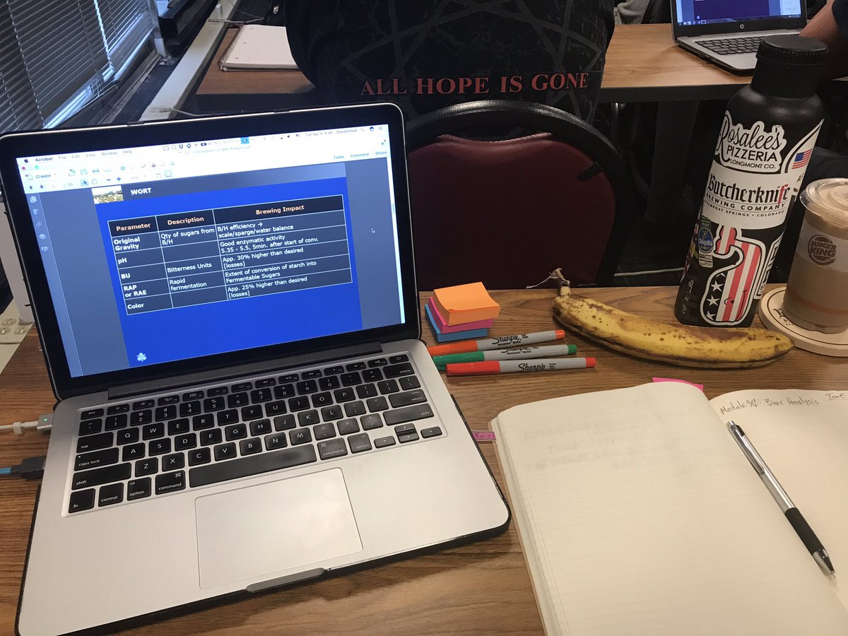 Cervisaphile's tweet photo. Day 7 of W30: Concise Course In #Brewing Technology in The World Brewing Academy @SiebelInstitute……Getting technical! #ProBrewer #CraftBeer https://t.co/KVm4jBqrh8