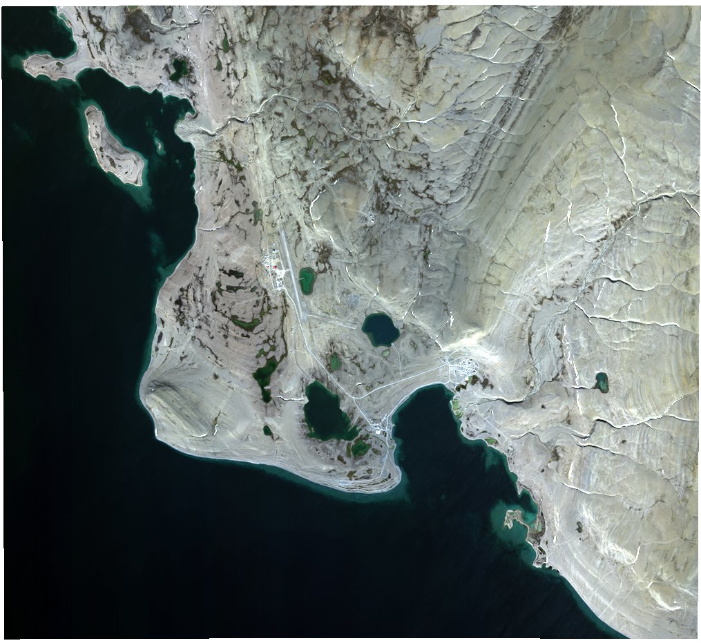 pacgeo's tweet image. Nice shot of Resolute Nunavut take by @DigitalGlobe last summer by #WorldView2