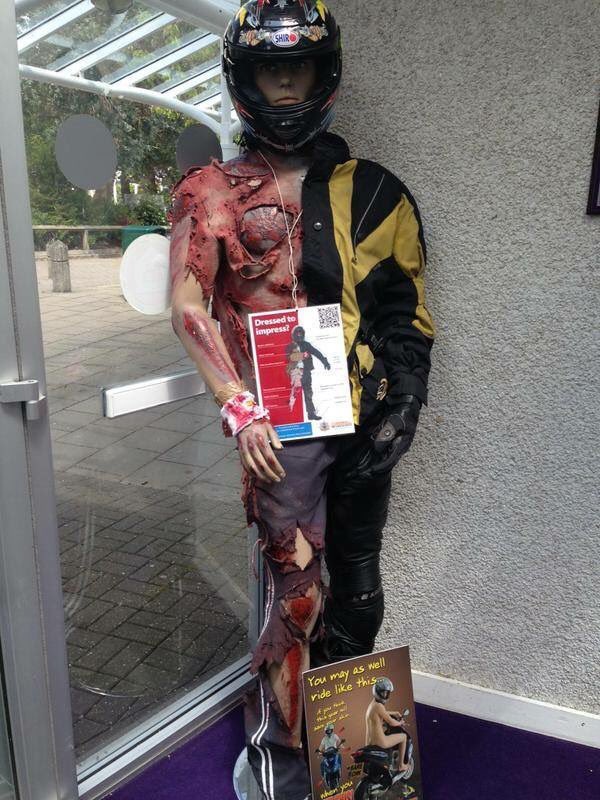 dharford79's tweet photo. Seen too many bikers with incorrect clothing today. 

Injuries from an RTC, even at low speed can be life changing. 

#RoadSafety #CoverUp https://t.co/viYqbyZ5kC
