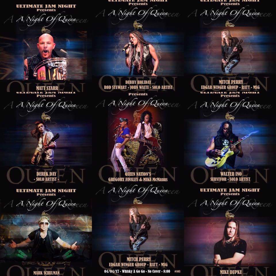 Ultimate Jam Night TOOOONIGHT folks! <a href="/ultimate_jam/">Ultimate Jam Night</a> <a href="/TheWhiskyAGoGo/">Whisky A Go-Go</a> #queen #night !