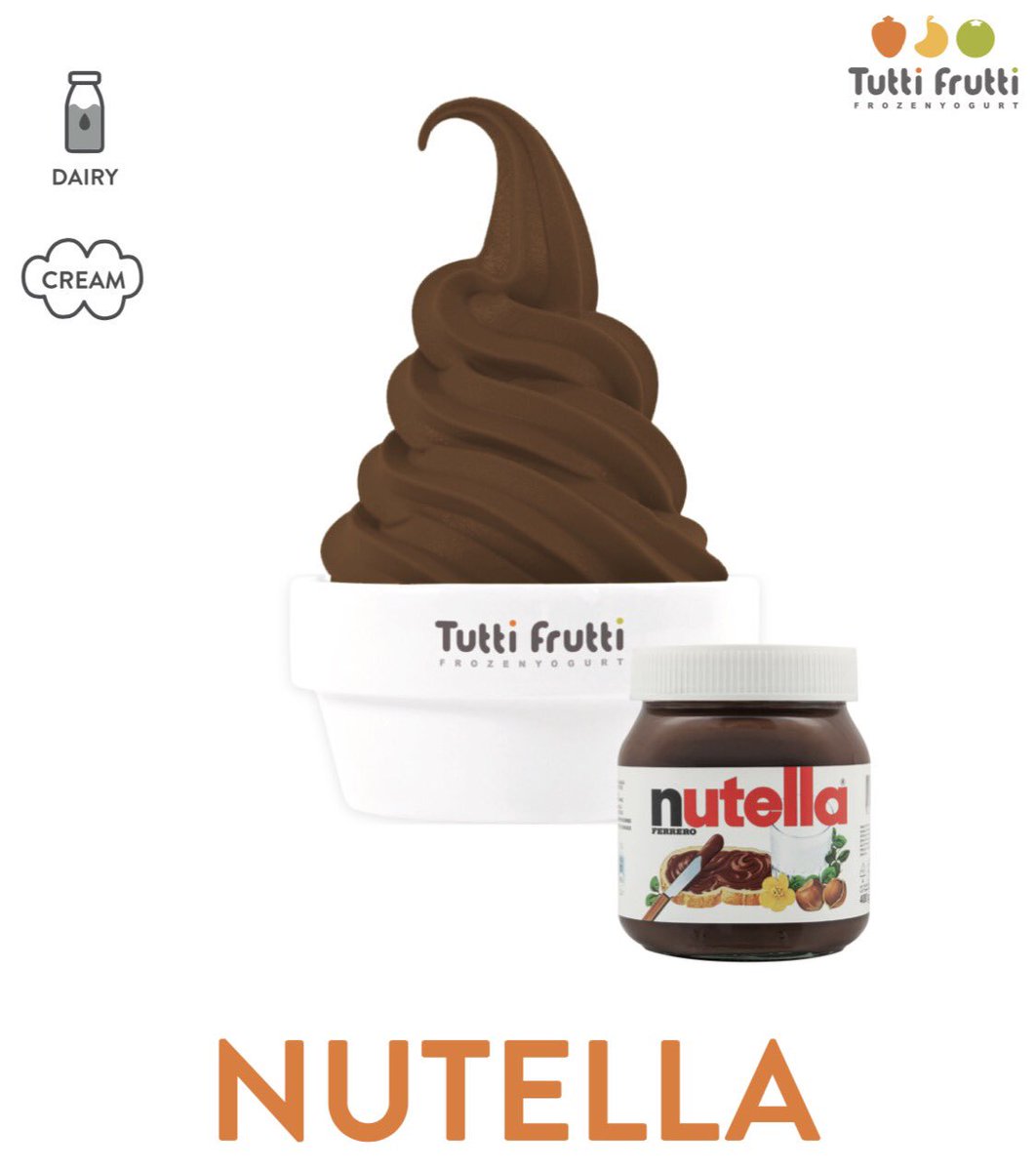 Check out our new flavour in store  Nutella 🍫🥜 #newflavour #TuttiFruttiBluewater #froyolove #frozenyogurt #TuttiFrutti #froyolicious