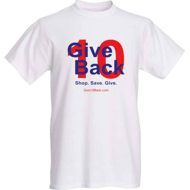 Our new Give10Back T-Shirts are here! What do you think? Do you like them? Let us know. Thanks. #Give10Back