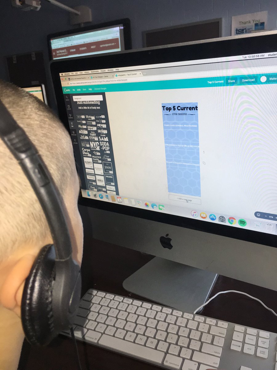 Casey Garrison (@cgarrison5526) on Twitter photo What do you <a href="/canva/">Canva</a>? <a href="/PSMSBulldogs/">PSMS Bulldogs</a> 5th grade Ss working on the TOP 5 STEAM/STEAM jobs! <a href="/VITALK12/">Sam Brooks/Putnam/TN</a> <a href="/theTSIN/">Tennessee STEM Innovation Network</a> <a href="/stemworks/">STEM-Works</a> <a href="/AppleEDU/">Apple Education</a> <a href="/WesleyHall/">Wesley Hall</a> What do you <a href="/canva/">Canva</a>? <a href="/PSMSBulldogs/">PSMS Bulldogs</a> 5th grade Ss working on the TOP 5 STEAM/STEAM jobs! <a href="/VITALK12/">Sam Brooks/Putnam/TN</a> <a href="/theTSIN/">Tennessee STEM Innovation Network</a> <a href="/stemworks/">STEM-Works</a> <a href="/AppleEDU/">Apple Education</a> <a href="/WesleyHall/">Wesley Hall</a>