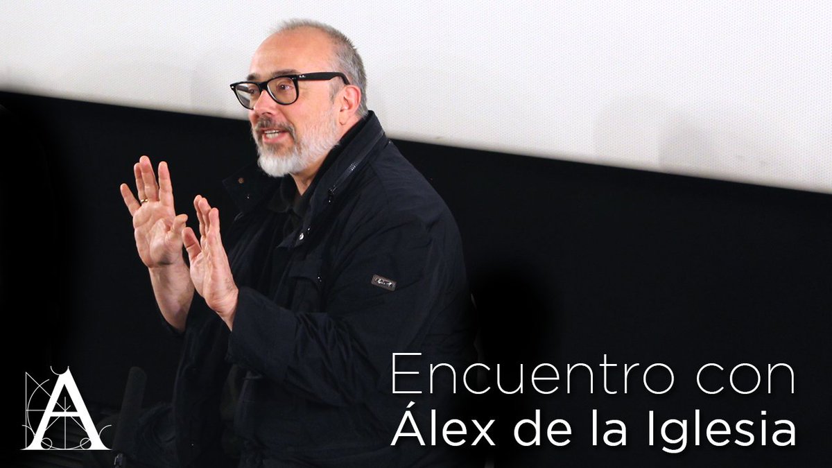 Academiadecine's tweet photo. Aquí puedes ver el vídeo resumen del encuentro de ayer con @alexdelaIglesia: 
https://t.co/HX65ZGolxI https://t.co/ZXx1DnMFZ0