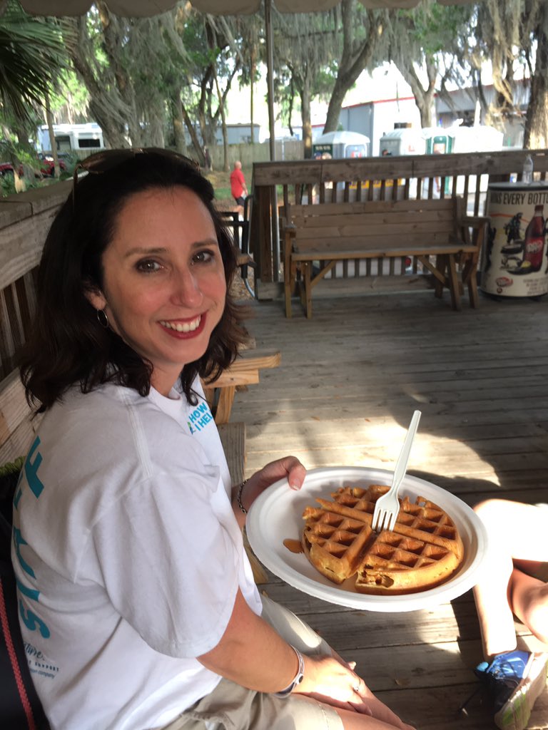HollyLParrish's tweet photo. #SunNFun morning waffles from Radio Station. Please and Thank you. https://t.co/Rek8Z4C32D